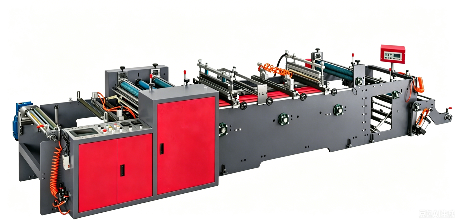 Pre-open express courier bag making machine with pocket